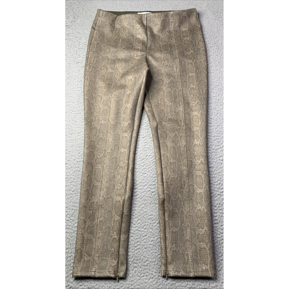 Anthropologie Pants Women Size 30 Snake Print Pull On Mid Rise Elastic Waist